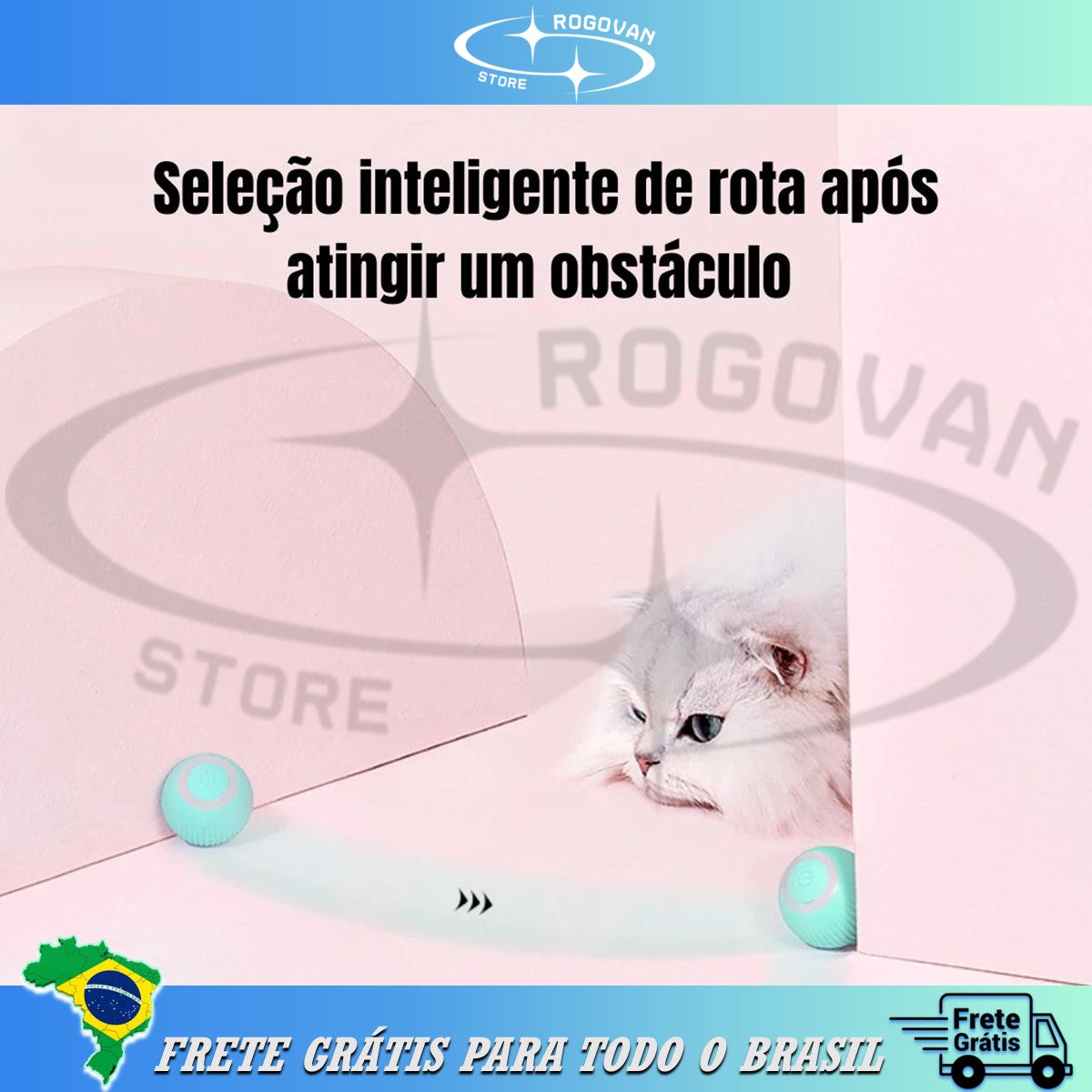 Bola Mágica Para Gatos, brinquedo automatizado para felinos