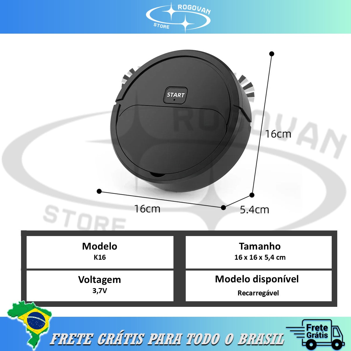 Mini Robô aspirador de pó automático, 3 em 1, aspira, passa pano, seca, mini aspirador de pó automático 2024