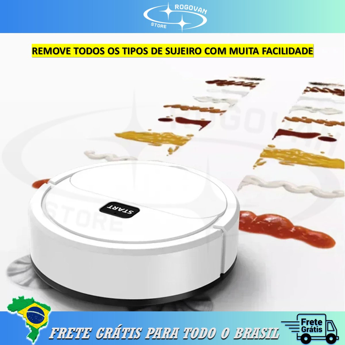 Mini Robô aspirador de pó automático, 3 em 1, aspira, passa pano, seca, mini aspirador de pó automático 2024