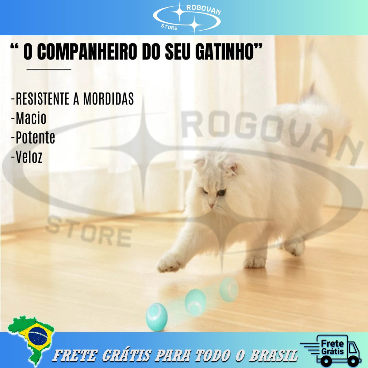 Bola Mágica Para Gatos, brinquedo automatizado para felinos